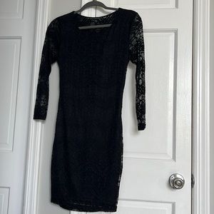 Black mini dress size S